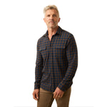 Faherty 01. MENS APPAREL - MENS LS SHIRTS - MENS LS BUTTON UP Men's Legend Sweater Shirt NDC NAVY WOODLAND CHECK