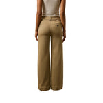 Faherty 02. WOMENS APPAREL - WOMENS PANTS - WOMENS PANTS CASUAL Women's Stretch Terry Sailor Trouser DKA DESERT KHAKI