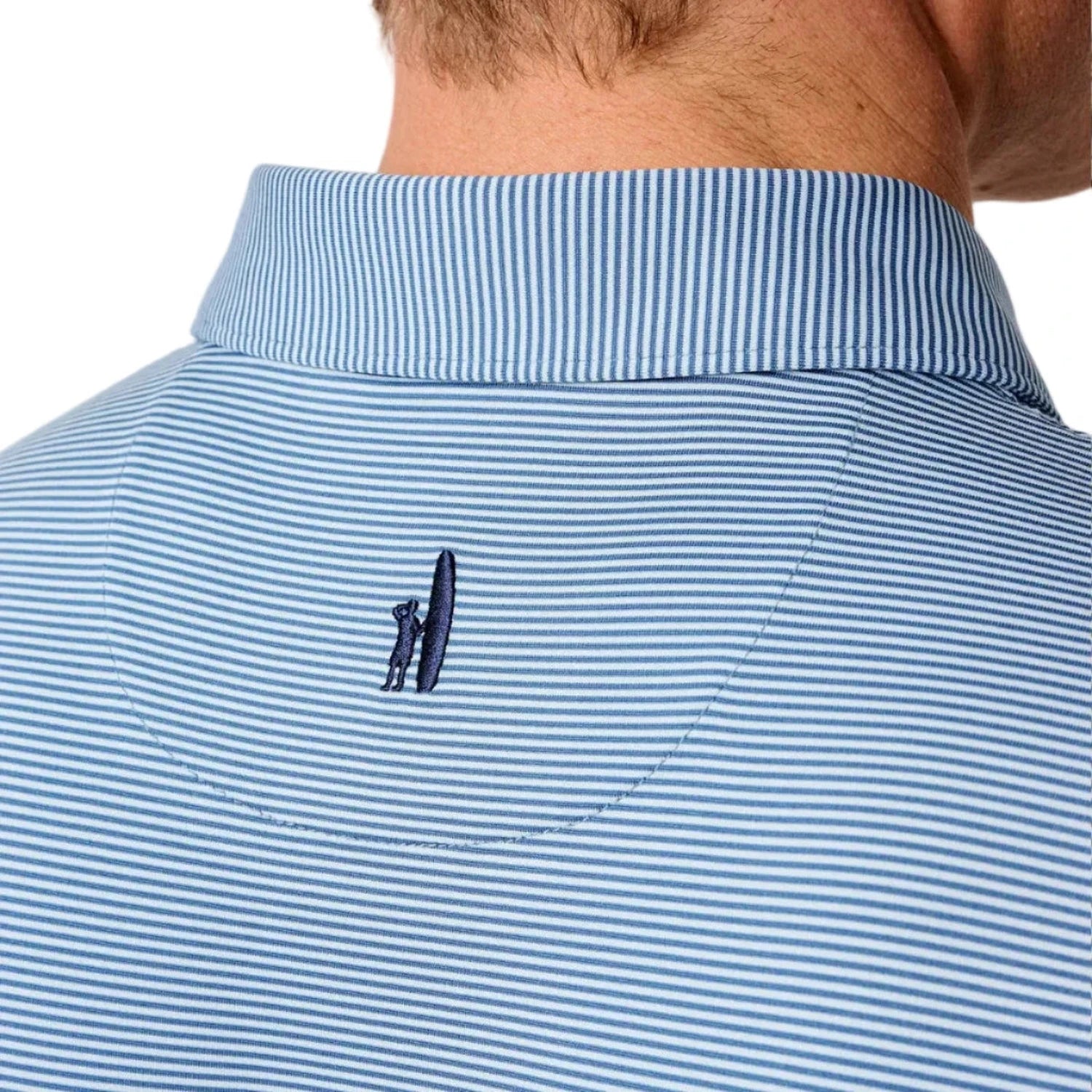 johnnie-O 01. MENS APPAREL - MENS SS SHIRTS - MENS SS POLO Men's Lyndonn Striped Polo KONA LAKE
