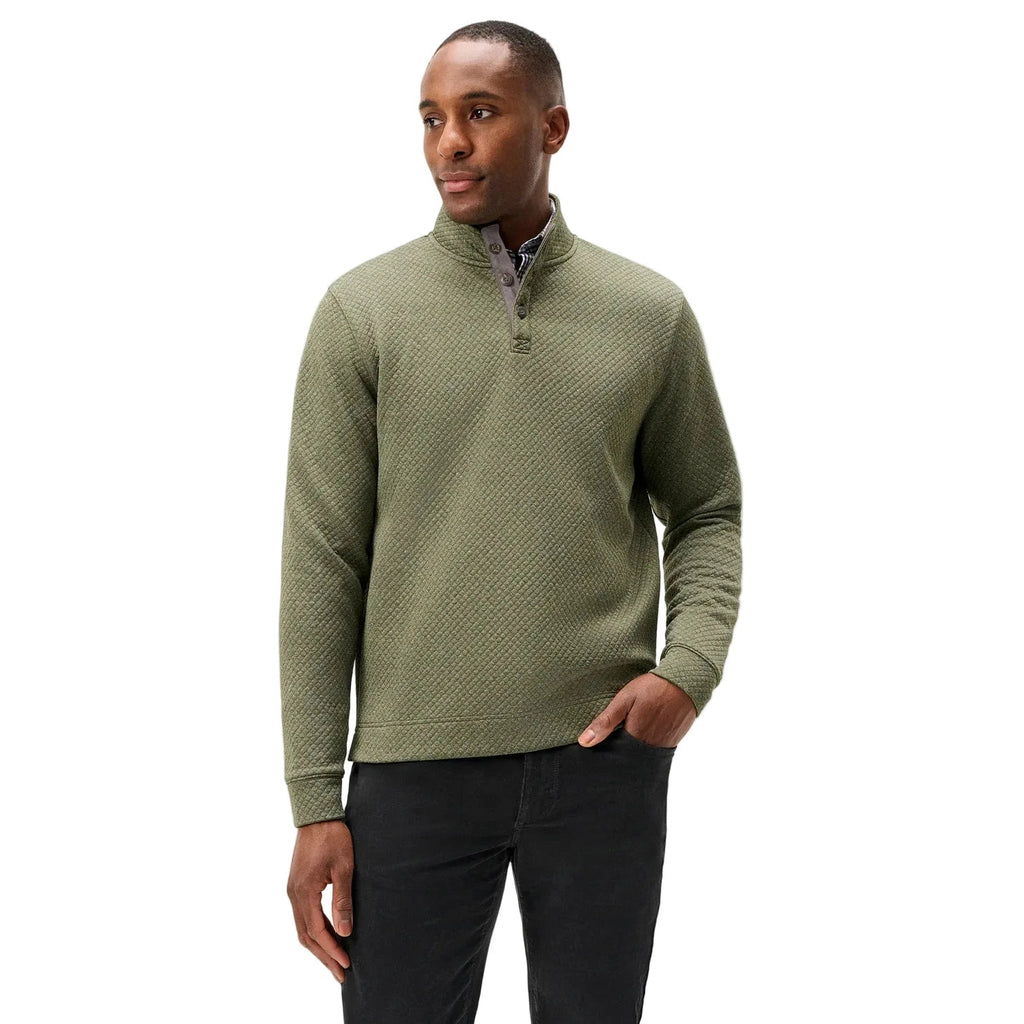 Men’s Rockwells Quilted Pullover Johnnie-O - FOREST / S