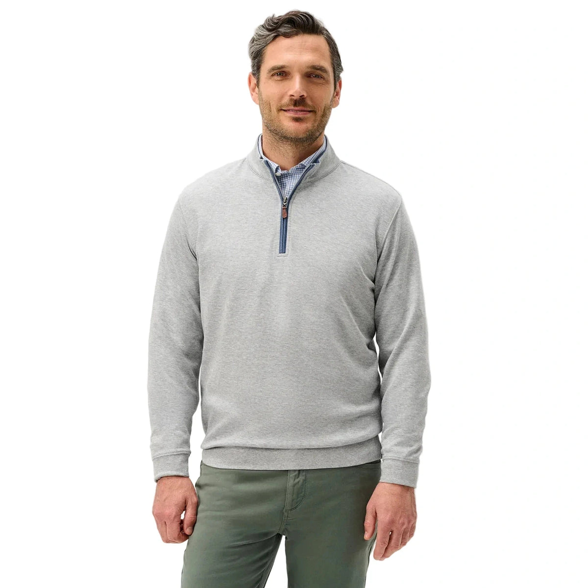 Men’s Sully 1/4 Zip Pullover johnnie-O - LIGHT GRAY / S