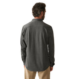 Faherty 01. MENS APPAREL - MENS LS SHIRTS - MENS LS BUTTON UP Men's Coastline Knit Shirt ROW CHARCOAL HEATHER TWILL