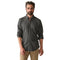 Faherty 01. MENS APPAREL - MENS LS SHIRTS - MENS LS BUTTON UP Men's Coastline Knit Shirt ROW CHARCOAL HEATHER TWILL