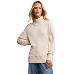 Z Supply 02. WOMENS APPAREL - WOMENS HOODIES|SWEATERS - WOMENS PO SWEATERS Women's Sable Rib Sweatshirt WRW WARM WHITE