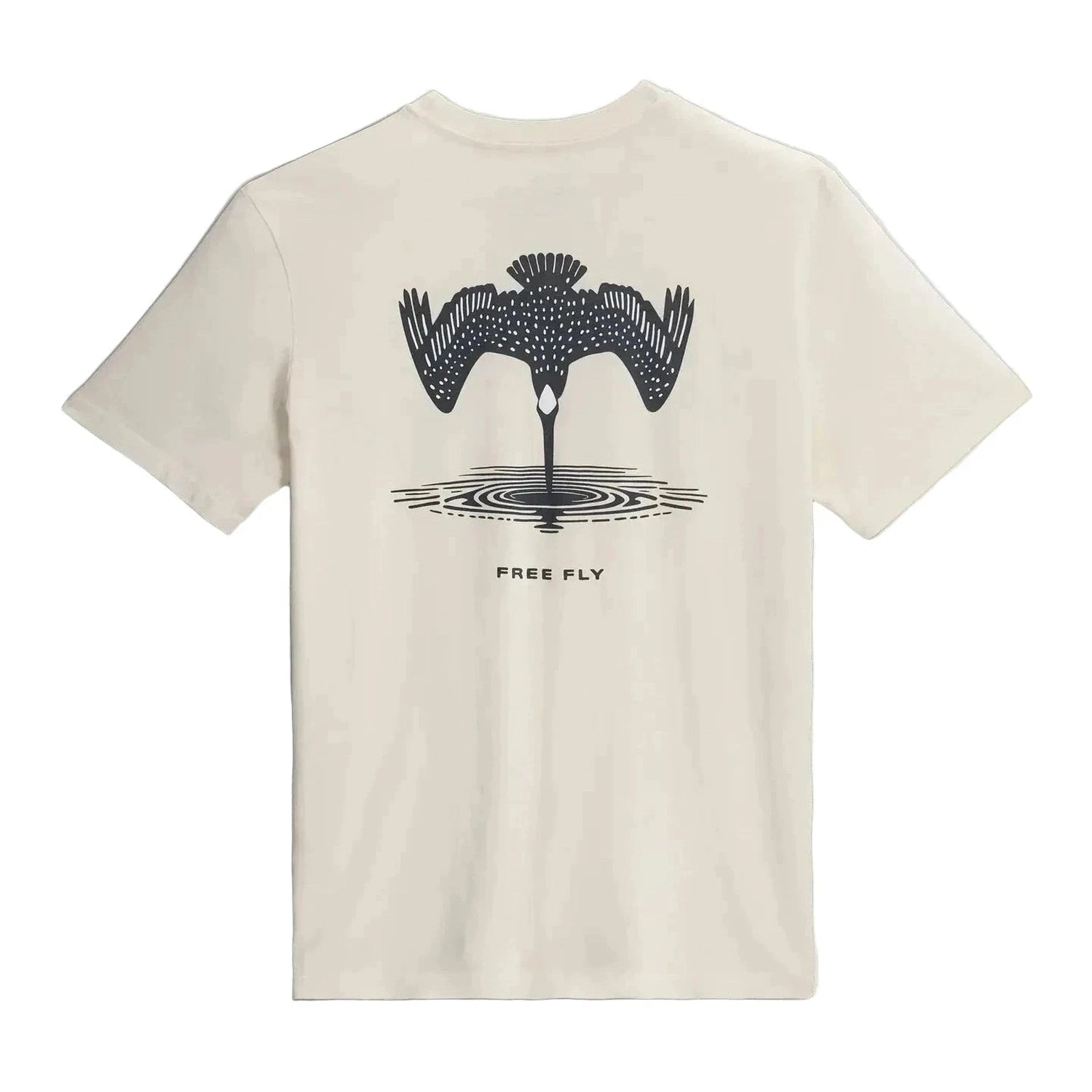 Free Fly Apparel 01. MENS APPAREL - MENS T-SHIRTS - MENS T-SHIRT SS Men's Dive Bomb Pocket Tee HEATHER SEA SALT