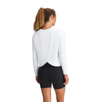 Free Fly Apparel 02. WOMENS APPAREL - WOMENS LS SHIRTS - WOMENS LS CASUAL Women's Bamboo Shade Crossover Long Sleeve BRIGHT WHITE