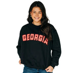 Women’s The Mallory Mockneck Georgia Gingham SCARLET & GOLD