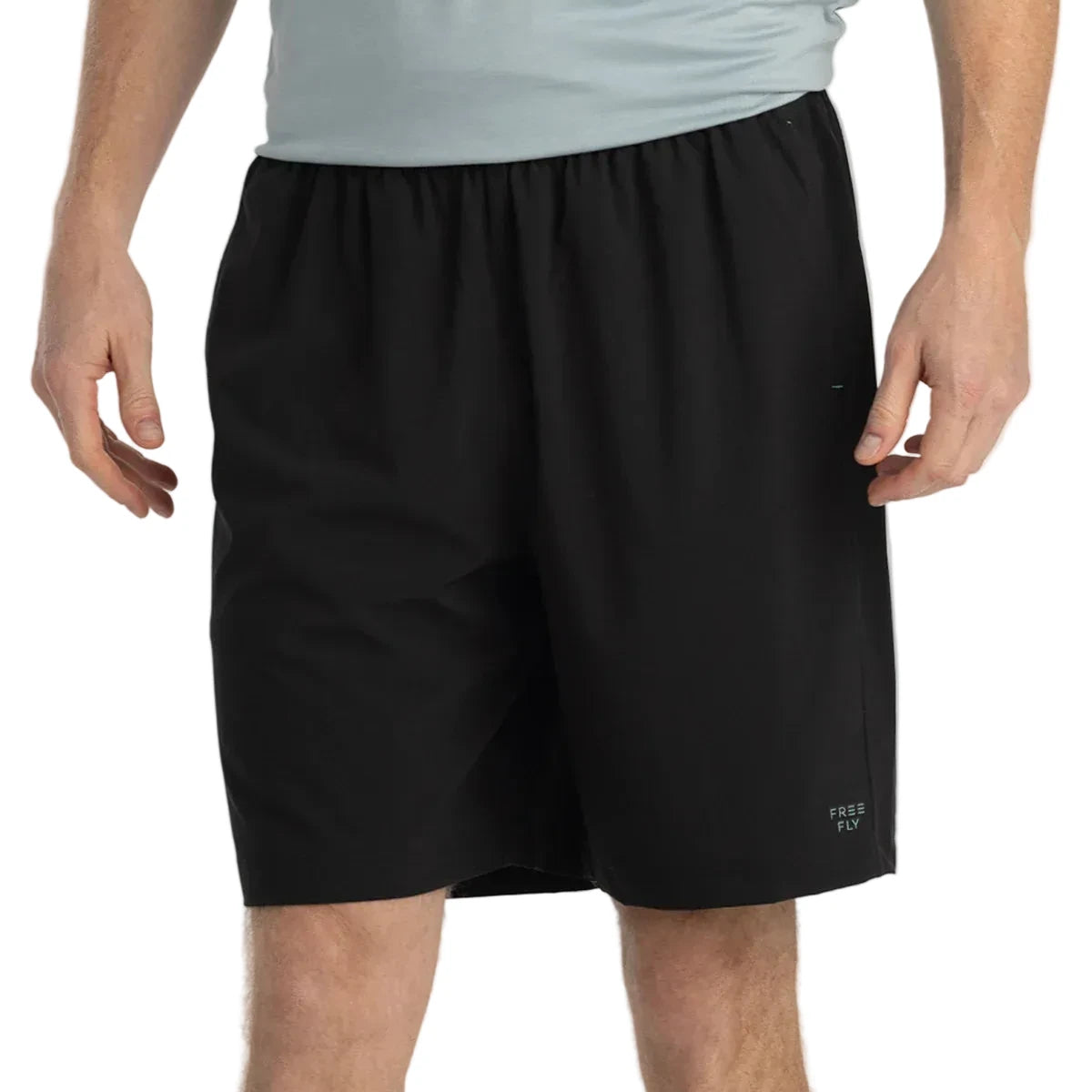 Free Fly Apparel 01. MENS APPAREL - MENS SHORTS - MENS SHORTS ACTIVE Men's Breeze Short - 8 in BLACK