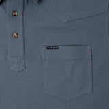 Poncho Outdoors 01. MENS APPAREL - MENS SS SHIRTS - MENS SS POLO Men's Western Field Polo THE DINNER BELL | STORMY WEATHER