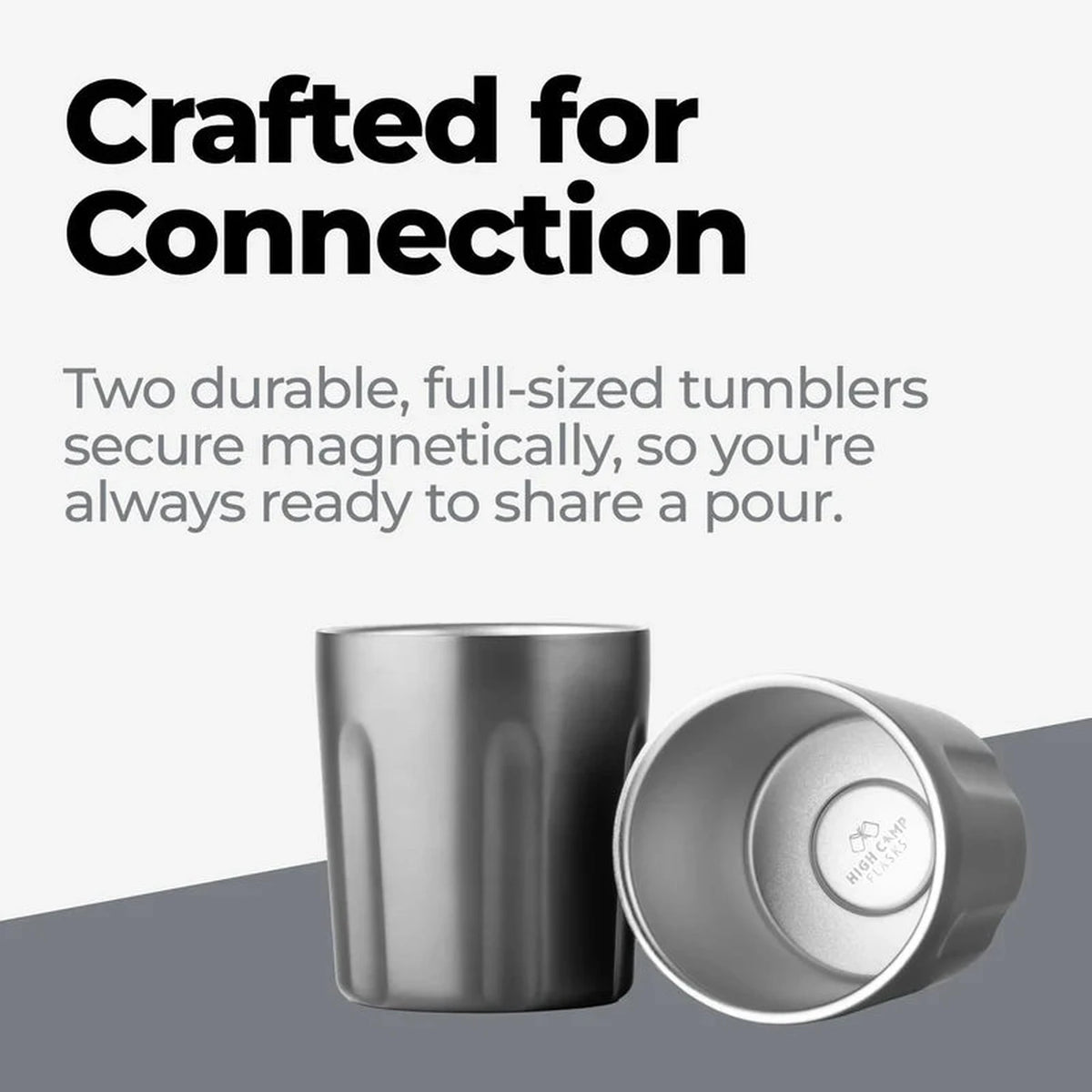 Firelight Flask® 750ML High Camp Flasks - GUNMETAL