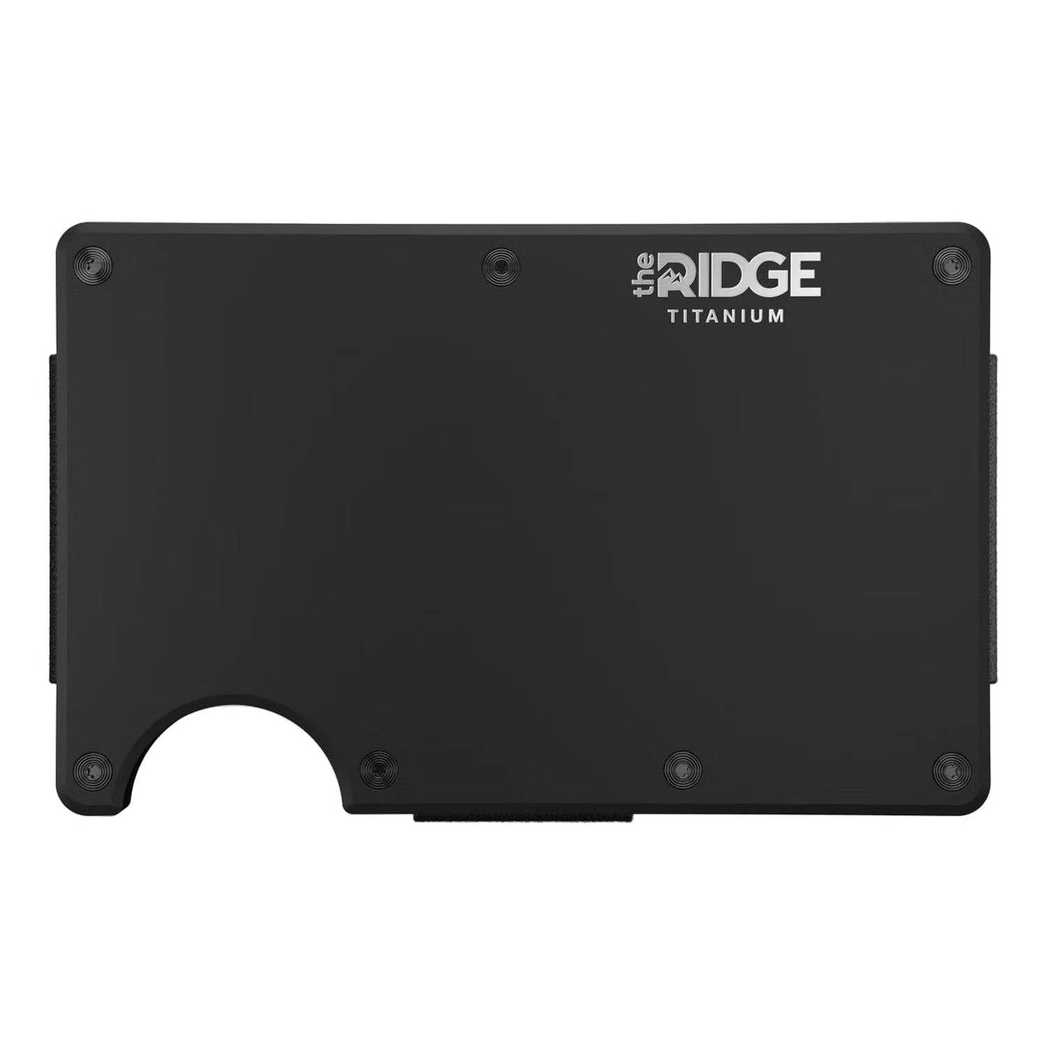 Ridge 10. GIFTS|ACCESSORIES - MENS ACCESSORIES - MENS WALLETS The Ridge Titanium MATTE BLACK MONEY CLIP