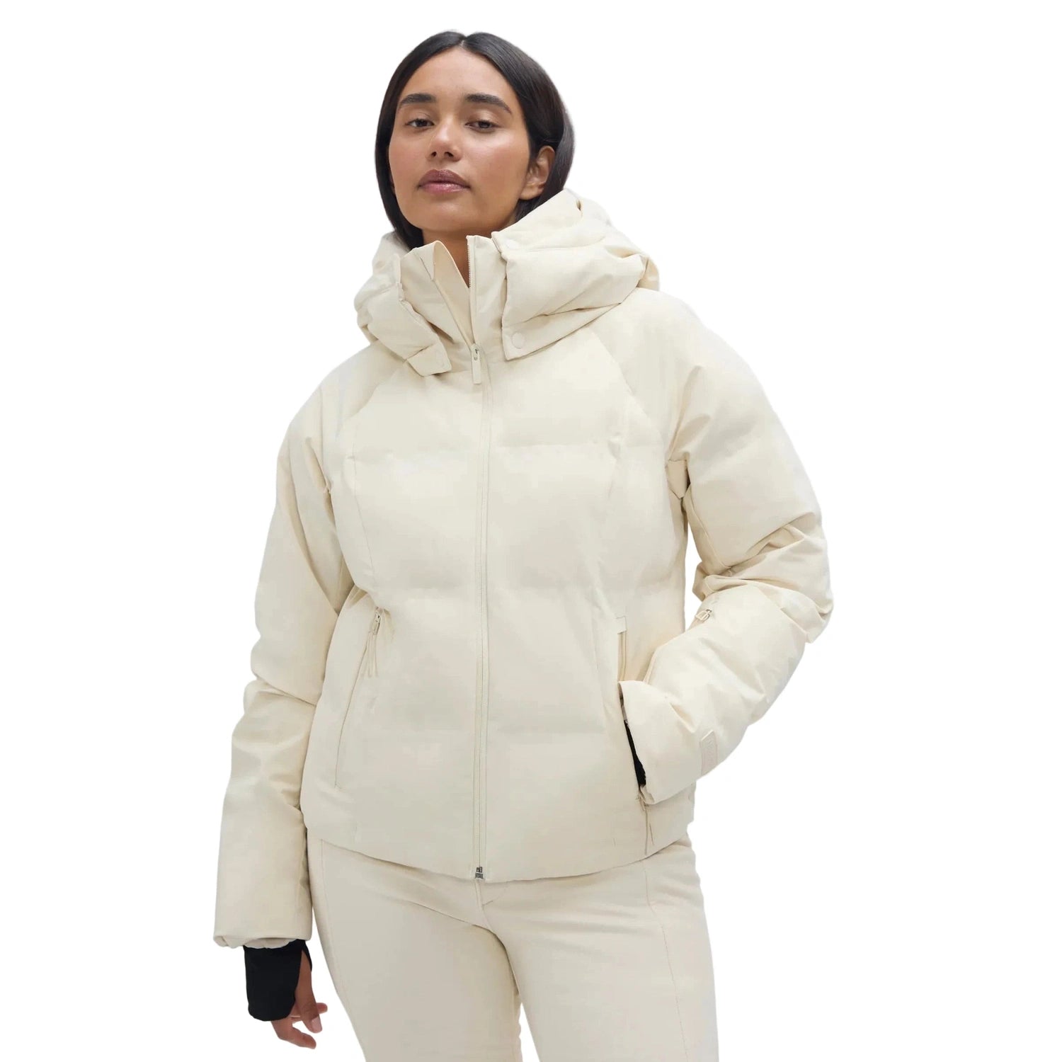 Halfdays 02. WOMENS APPAREL - WOMENS SKI - WOMENS SKI JACKETS Women's Georgie Puffer Jacket OATMILK