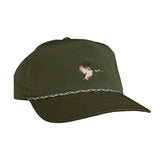 Poncho Outdoors 11. HATS - HATS BILLED - HATS BILLED Poncho Rope Hat GREEN MALLARD