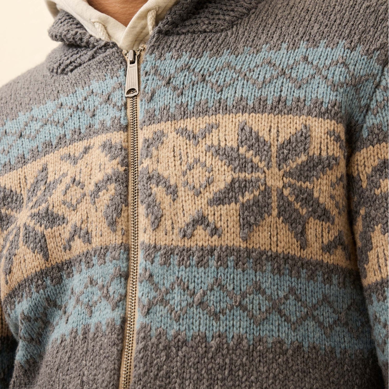 Faherty 01. MENS APPAREL - MENS HOODIES|SWEATERS - MENS PO SWEATERS Men's Surf to Snow Zip Cardigan INR IRON COAST