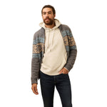 Faherty 01. MENS APPAREL - MENS HOODIES|SWEATERS - MENS PO SWEATERS Men's Surf to Snow Zip Cardigan INR IRON COAST