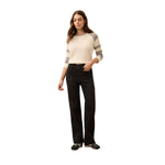 Faherty 02. WOMENS APPAREL - WOMENS PANTS - WOMENS PANTS CASUAL Women's Stretch Terry Patch Pocket Pant OYX ONYX BLACK