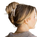 Women’s Matte Midi Hold Everything Claw KAXI - BONE
