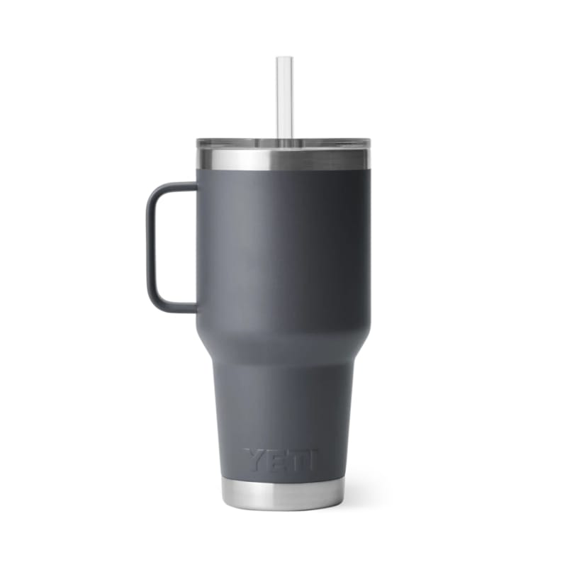 YETI DRINKWARE - WATER BOTTLES - WATER BOTTLES Rambler 35 oz Mug W/ Straw Lid CHARCOAL