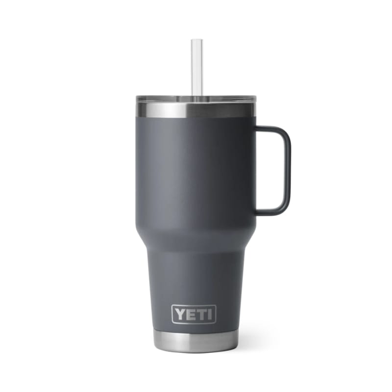 YETI DRINKWARE - WATER BOTTLES - WATER BOTTLES Rambler 35 oz Mug W/ Straw Lid CHARCOAL