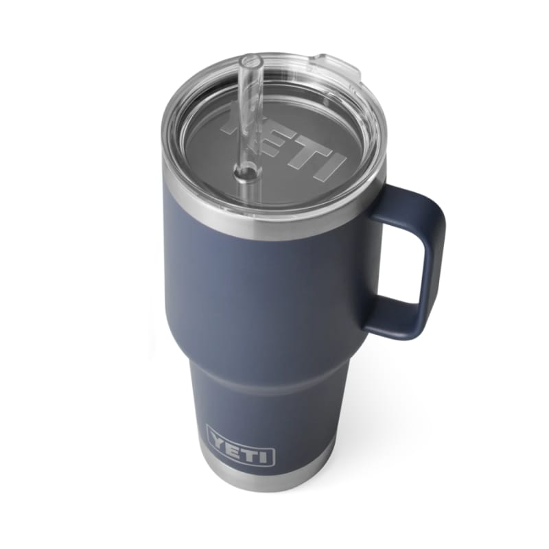 YETI DRINKWARE - WATER BOTTLES - WATER BOTTLES Rambler 35 oz Mug W/ Straw Lid NAVY