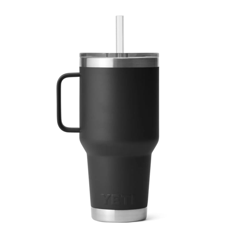 YETI DRINKWARE - WATER BOTTLES - WATER BOTTLES Rambler 35 oz Mug W/ Straw Lid BLACK