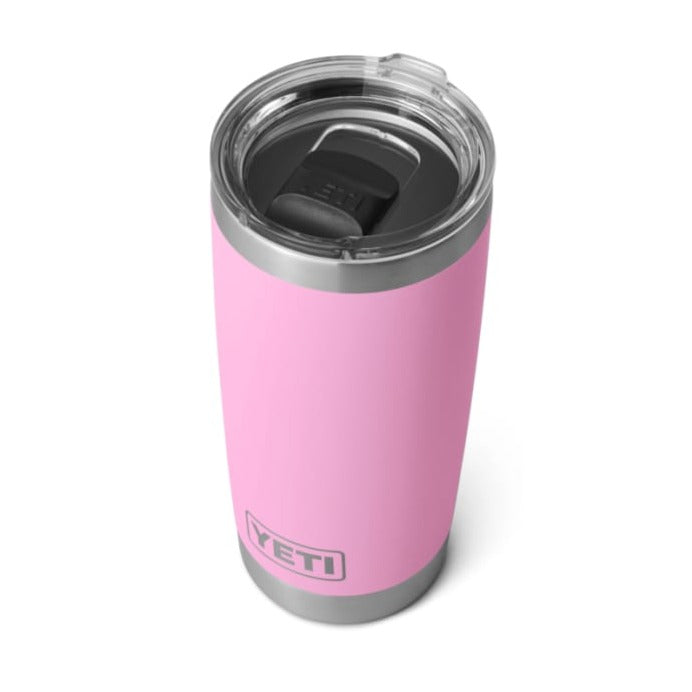 YETI 21. GENERAL ACCESS - COOLER STAINLESS Rambler 20 oz Tumbler with Magslider Lid POWER PINK