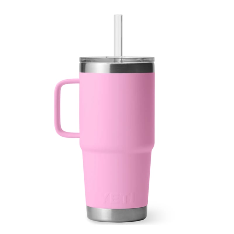 YETI DRINKWARE - WATER BOTTLES - WATER BOTTLES Rambler 25 oz Mug W/ Straw Lid POWER PINK
