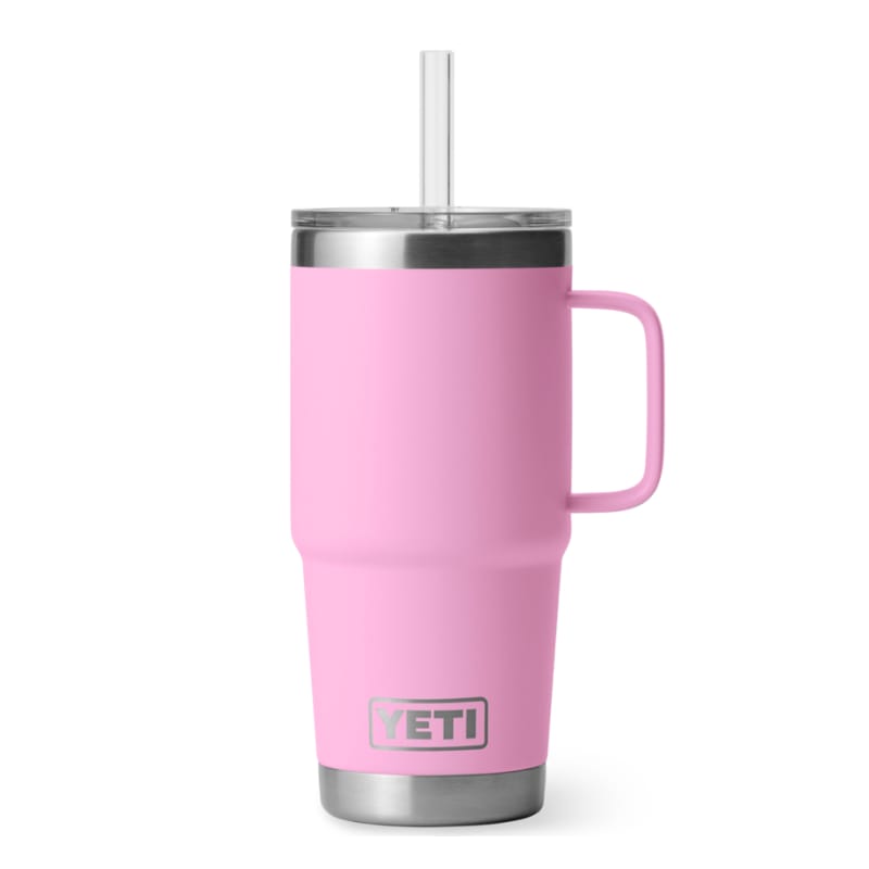 YETI DRINKWARE - WATER BOTTLES - WATER BOTTLES Rambler 25 oz Mug W/ Straw Lid POWER PINK