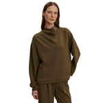 Varley 02. WOMENS APPAREL - WOMENS HOODIES|SWEATERS - WOMENS PO Q ZIP Women's Betsy Sweat MILITARY OLIVE