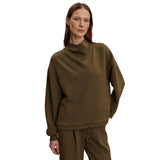 Varley 02. WOMENS APPAREL - WOMENS HOODIES|SWEATERS - WOMENS PO Q ZIP Women's Betsy Sweat MILITARY OLIVE