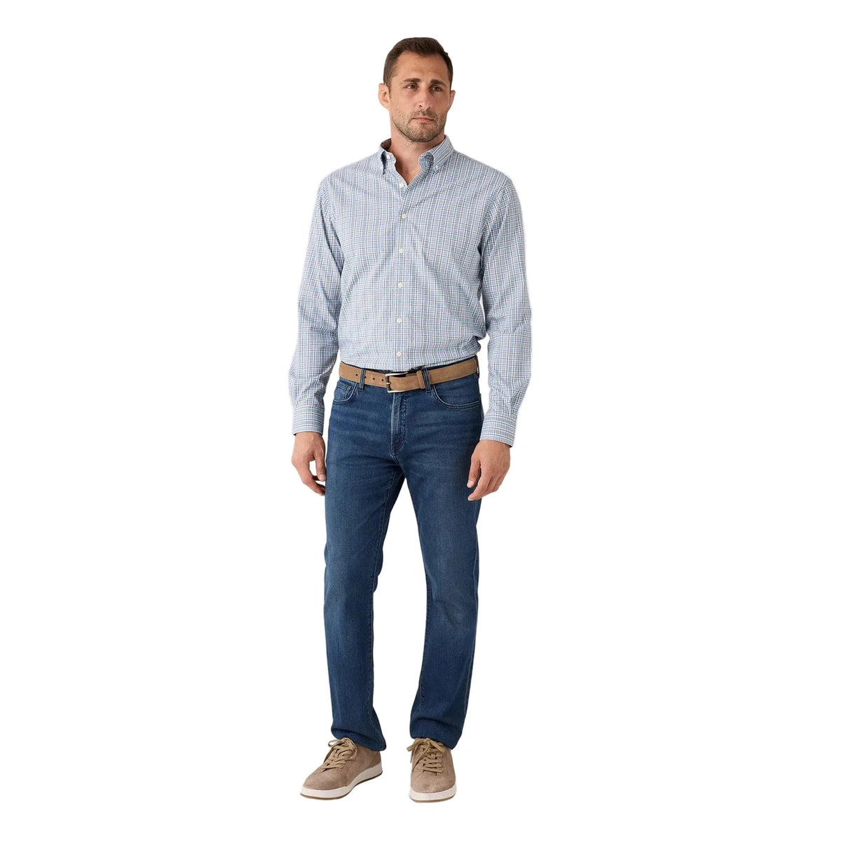 Men’s Brunswick Pane Performance Button-Down Shirt Johnnie-O