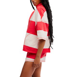 FP Movement 02. WOMENS APPAREL - WOMENS DRESS|SKIRT - WOMENS JUMPERS Women's Retro Rugby Set 6164 GRAPEFRUIT COMBO