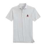 Men's Georgia Stetsons Striped Performance Mesh Polo