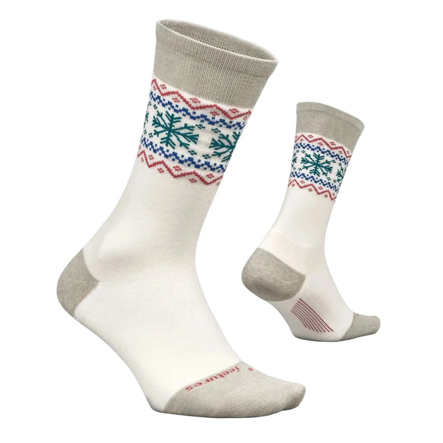 Feetures 06. SOCKS - WOMENS SOCKS - WOMENS SOCKS LOW Women's Max Cushion Crew | Snow Cream SNOW CREAM
