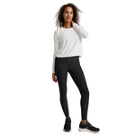 Beyond Yoga 02. WOMENS APPAREL - WOMENS LS SHIRTS - WOMENS LS CASUAL Women's Featherweight Daydreamer Pullover CLOUD WHITE