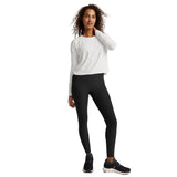 Beyond Yoga 02. WOMENS APPAREL - WOMENS LS SHIRTS - WOMENS LS CASUAL Women's Featherweight Daydreamer Pullover CLOUD WHITE