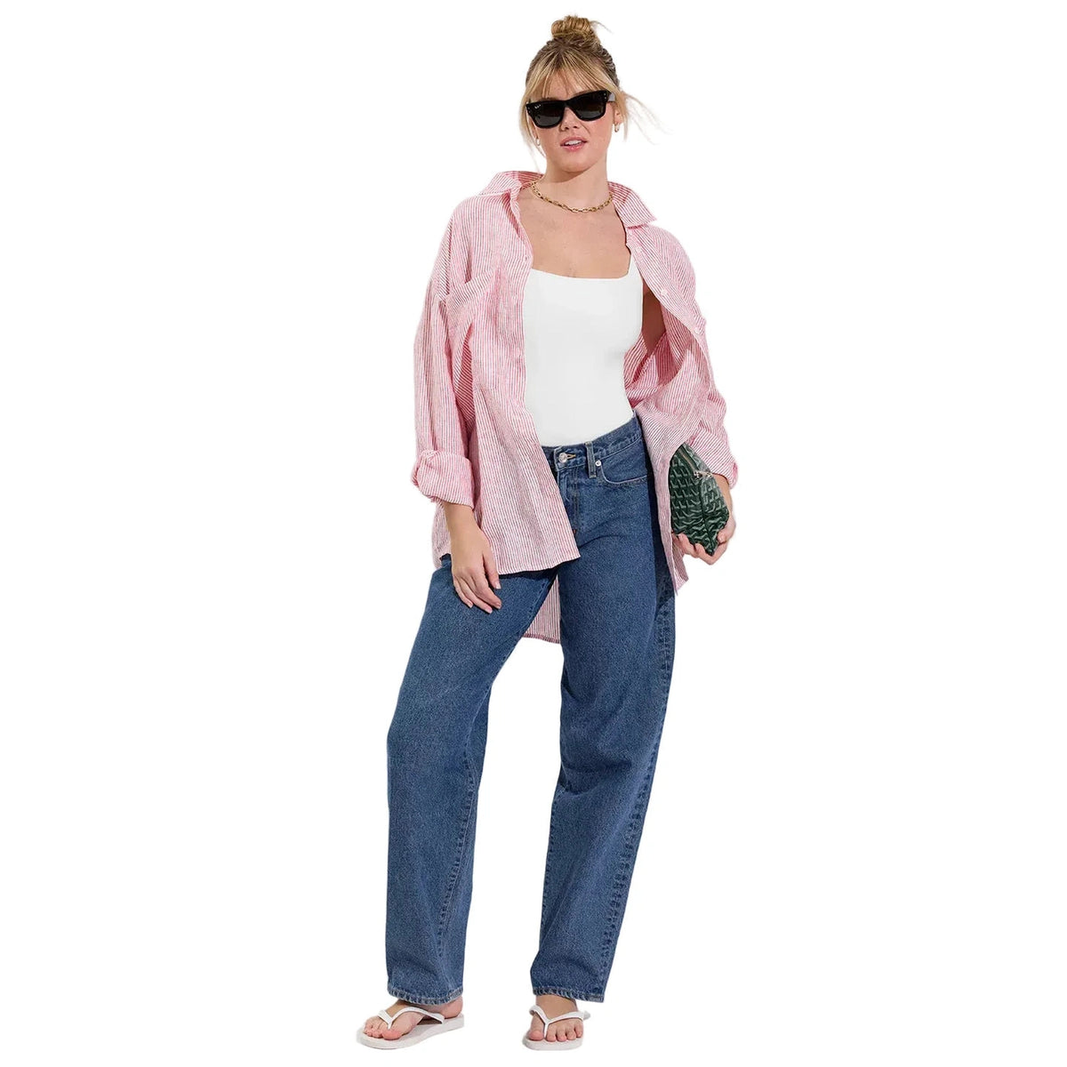 Women’s Getaway Button Down Left on Friday