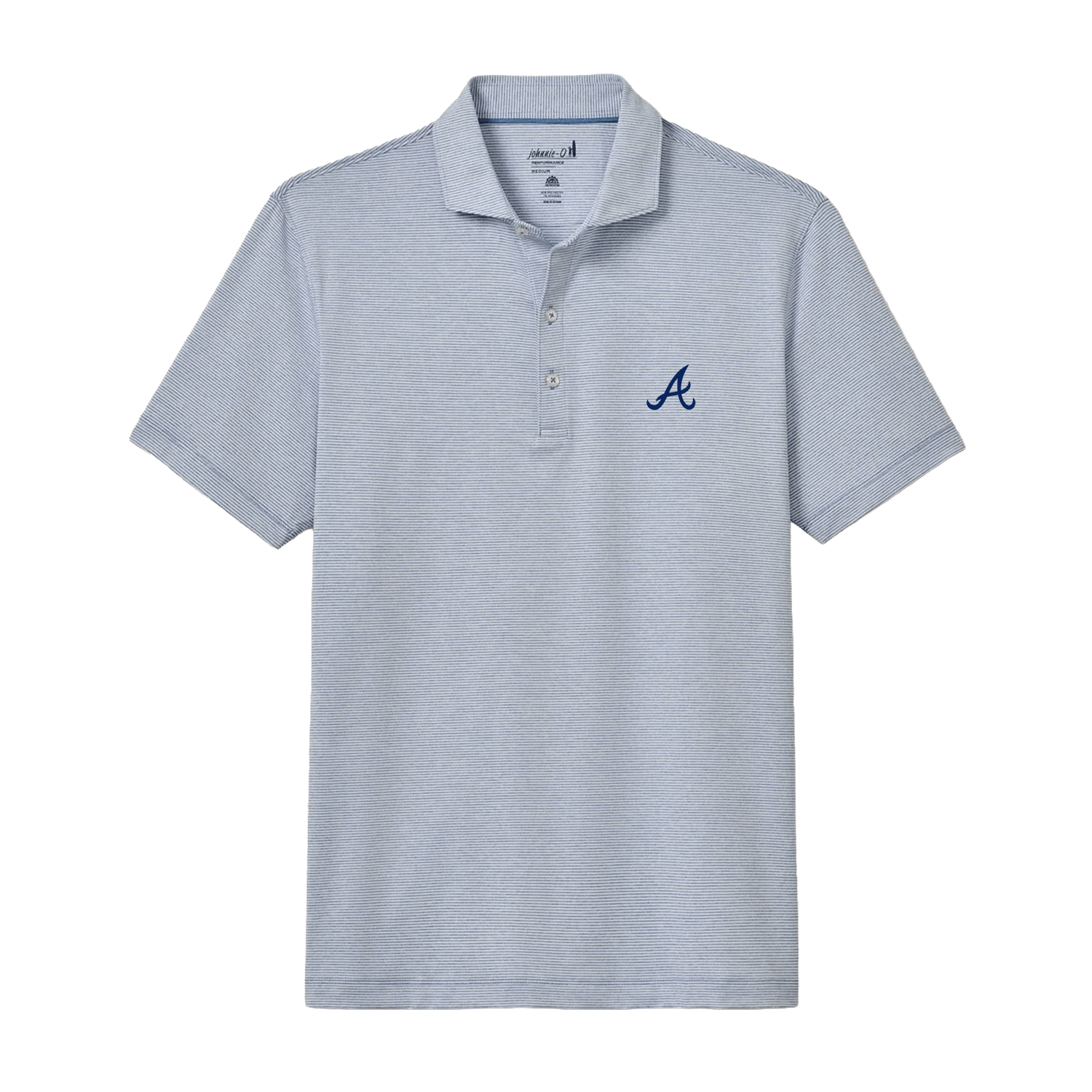 johnnie-O 01. MENS APPAREL - MENS SS SHIRTS - MENS SS POLO Men's Lyndon MLB - Braves NAVY SCRIPT A | TIDE