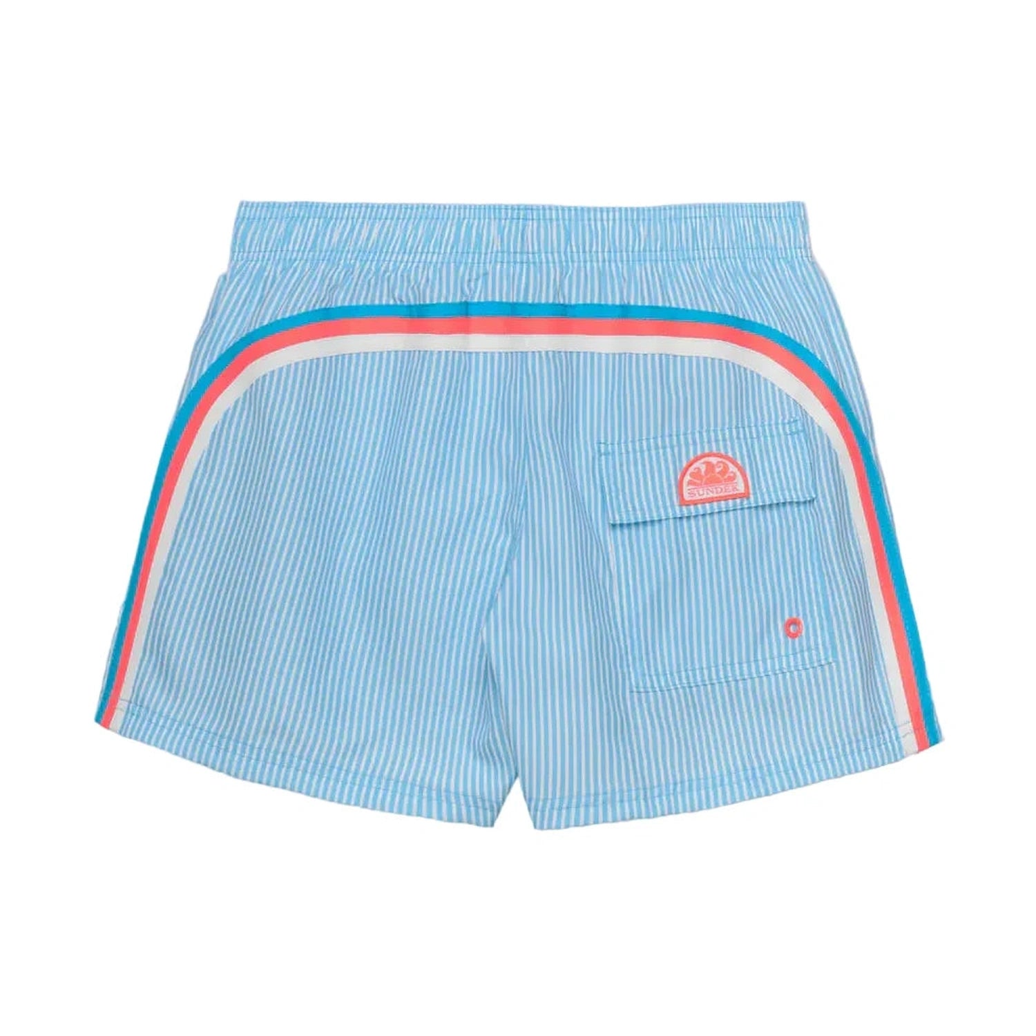 Sundek 01. MENS APPAREL - MENS SHORTS - MENS SHORTS SWIM Men's Short-Length Swimwear with Elasticated Waist Repreve® (14") LUNAR