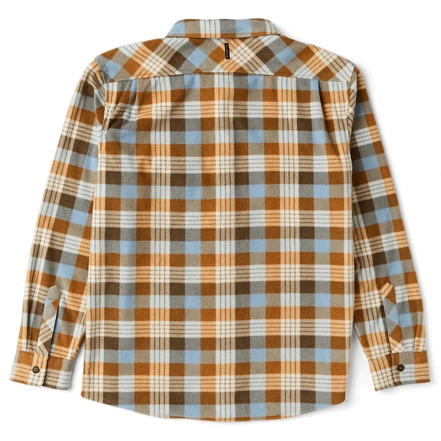 Vissla 01. MENS APPAREL - MENS LS SHIRTS - MENS LS BUTTON UP Men's Eco-zy Long Sleeve Polar Flannel FDN FADED DENIM: