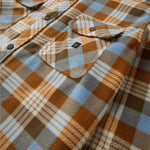 Vissla 01. MENS APPAREL - MENS LS SHIRTS - MENS LS BUTTON UP Men's Eco-zy Long Sleeve Polar Flannel FDN FADED DENIM: