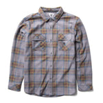 Vissla 01. MENS APPAREL - MENS LS SHIRTS - MENS LS BUTTON UP Men's Eco-zy Long Sleeve Polar Flannel STL-STEEL