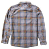 Vissla 01. MENS APPAREL - MENS LS SHIRTS - MENS LS BUTTON UP Men's Eco-zy Long Sleeve Polar Flannel STL-STEEL