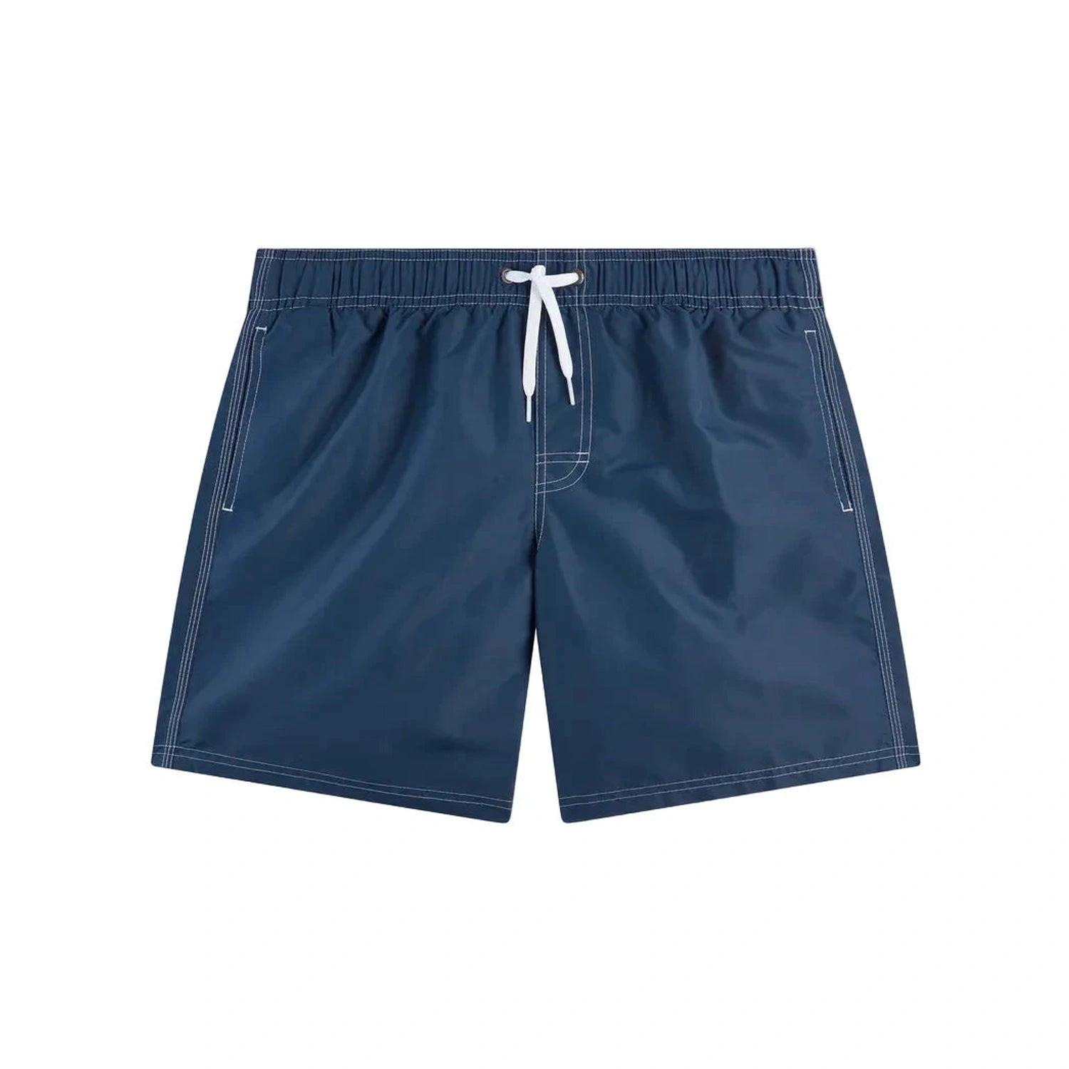 Sundek 01. MENS APPAREL - MENS SHORTS - MENS SHORTS SWIM Men's Iconic Taffeta Stretch Waist Mid-Length Swim Shorts (16") NAVY