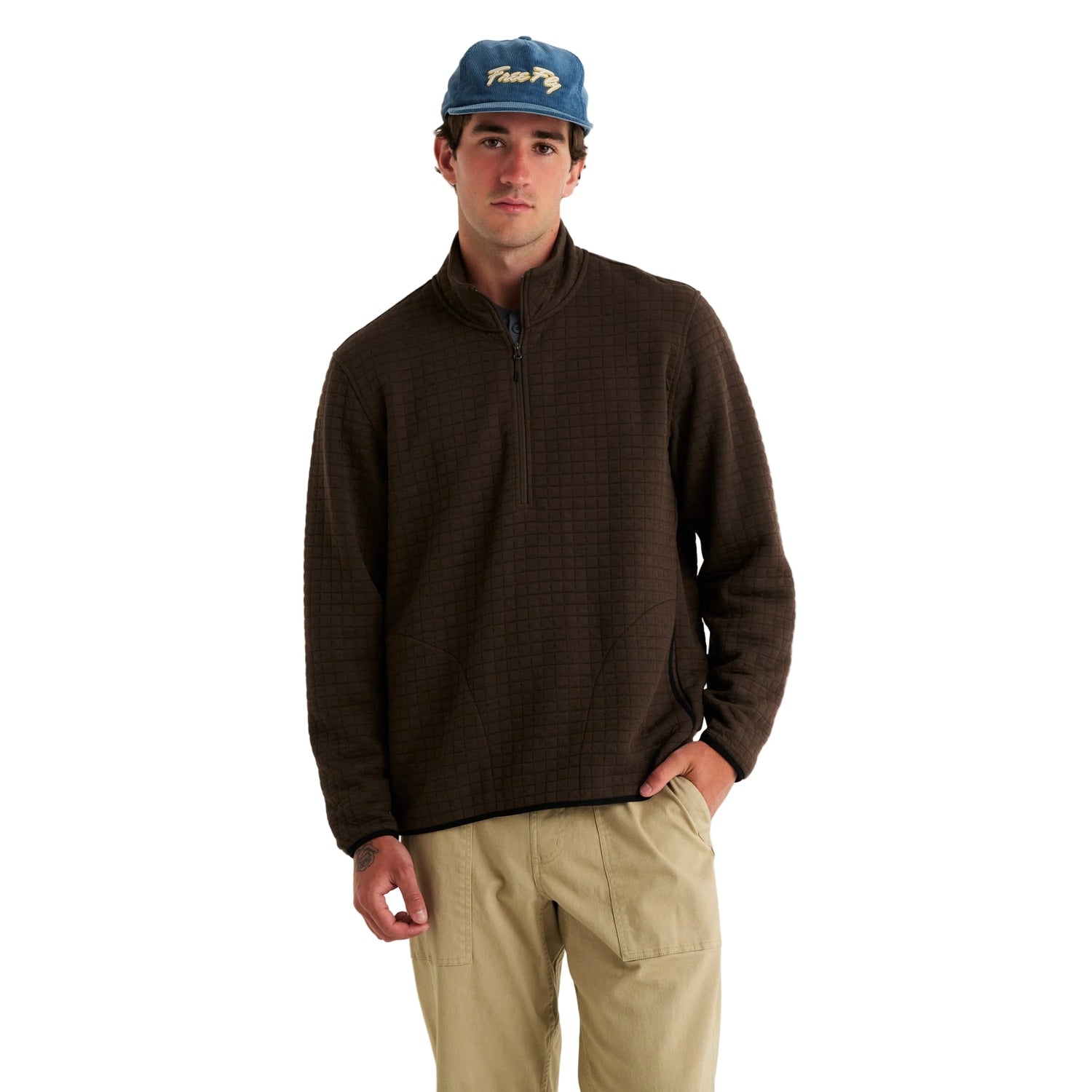 Men’s DownValley Quarter Zip Free Fly Apparel - HEATHER