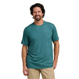 Men’s Bamboo Flex Pocket Tee Free Fly Apparel - HEATHER SEA