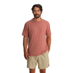 Men’s Bamboo Flex Pocket Tee Free Fly Apparel - HEATHER RED