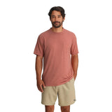 Men’s Bamboo Flex Pocket Tee Free Fly Apparel - HEATHER RED