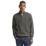Men’s Cotton Half Zip Knitted Jumper Barbour - OLIVE MARL