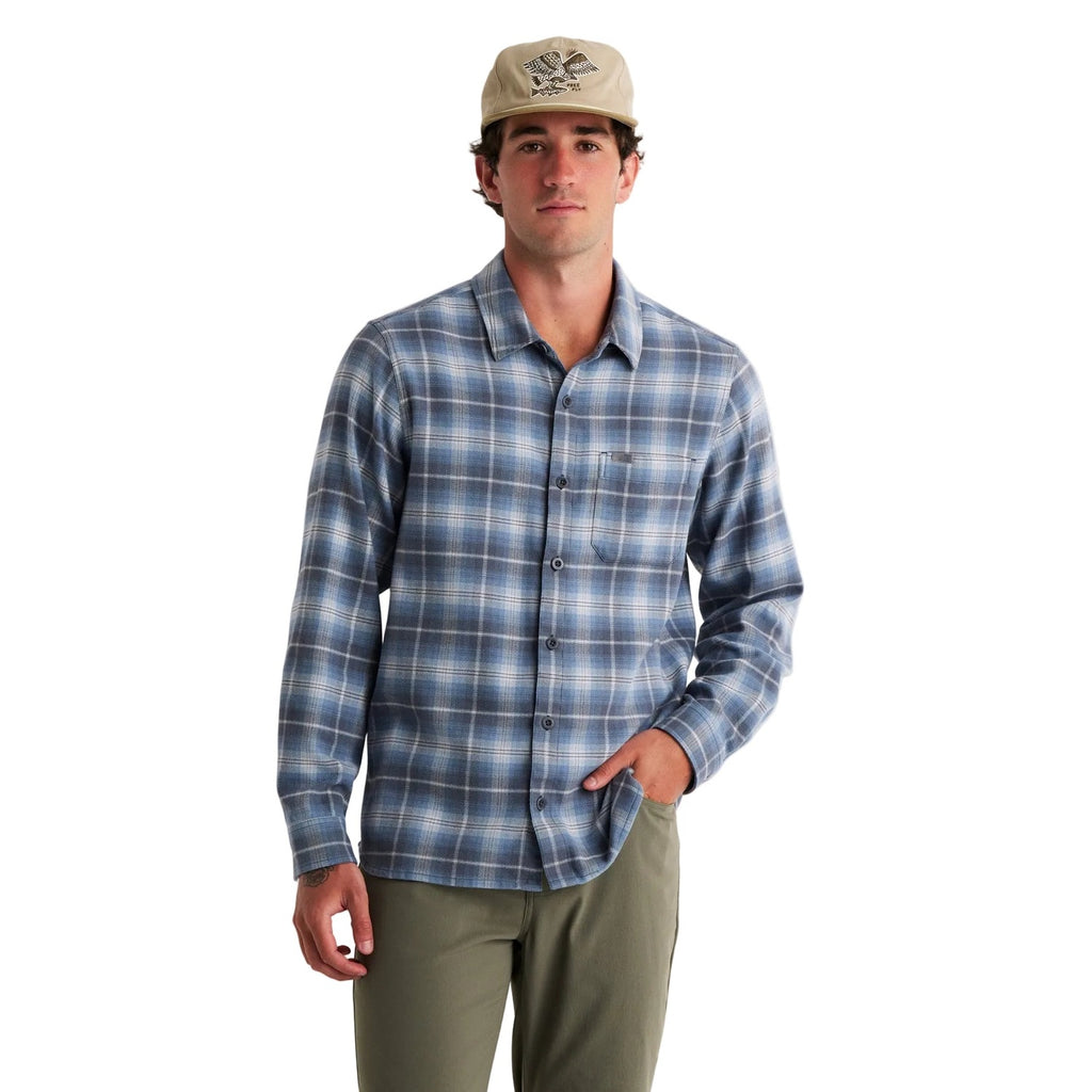 Men’s Seawool Flannel Shirt Free Fly Apparel - STORM CLOUD
